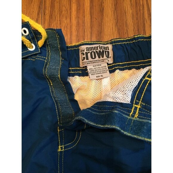 American Crown Men’s XL Swimming Suit Trunks Myrtle beach embroidered on pocket - Picture 5 of 10